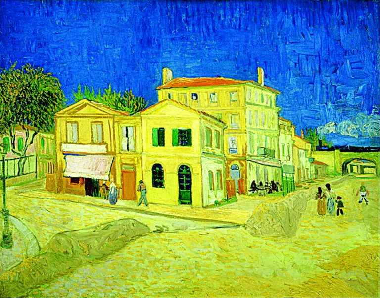 Slavný žlutý dům Vincenta Van Gogha. Tady bydlel s Paulem Gauginem.