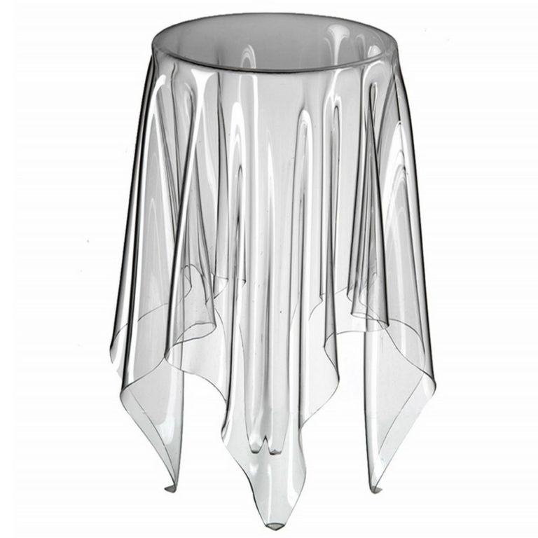Je to stůl, nebo vznášející se ubrus? Neobvyklý servírovací stolek s názvem Illusion je vyroben z akrylátového skla. Jeho krása okouzlí naprosto každého.