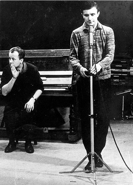 S Jiřím Šlitrem ve filmu Miloše Formana Konkurs (1963).